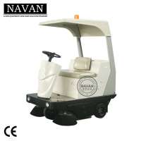 Industrial cleaning equipment battery powered ride on street sweeper hire